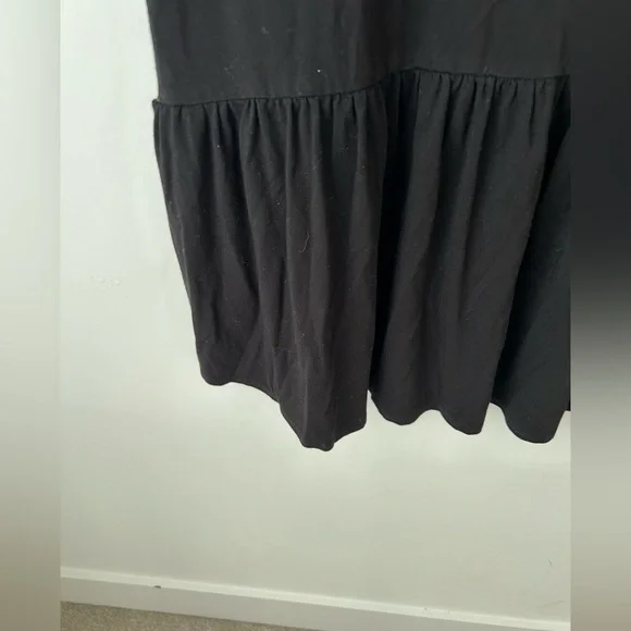 Jax + Lennon bamboo peplum black dress - Picture 4 of 10